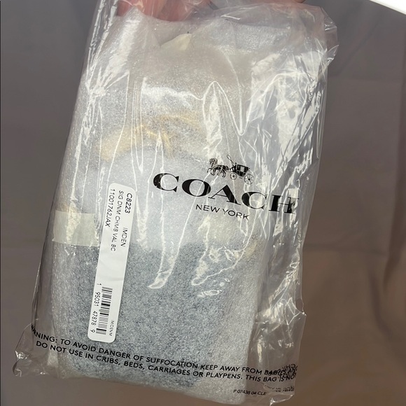 Coach Mini Val Duffle Bag Charm In Signature Chambray - Denim - Picture 5 of 5